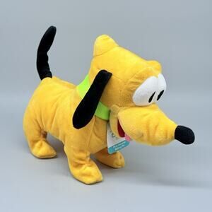 Disney's Baby Pluto Animated Walking Dog Plush Mickey Friends Wags Tail & Walks